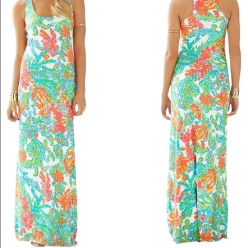 Lilly Pulitzer Astoria Crochet Maxi Dress XS